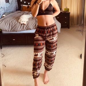 Bohemian/ hippie/ harem/ flowy pants